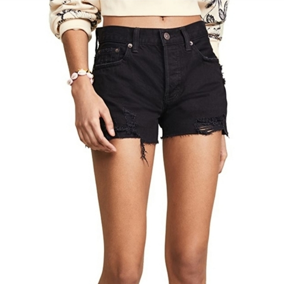 Free People Sofia shorts in black